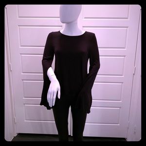 BP black tunic with cut sleeves